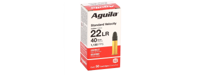 Aguila .22LR Standard Velocity Lead Solid Point Ammo 50 Rnd