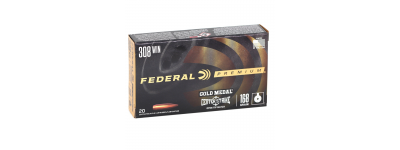 Federal Premium Gold Medal Center Strike .308 OTM 168gr Ammo 20 Rnd
